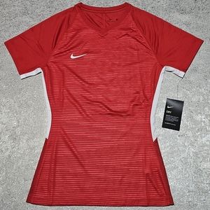 NWT Nike Red XS Tiempo Premier Women's Dri-Fit Jersey